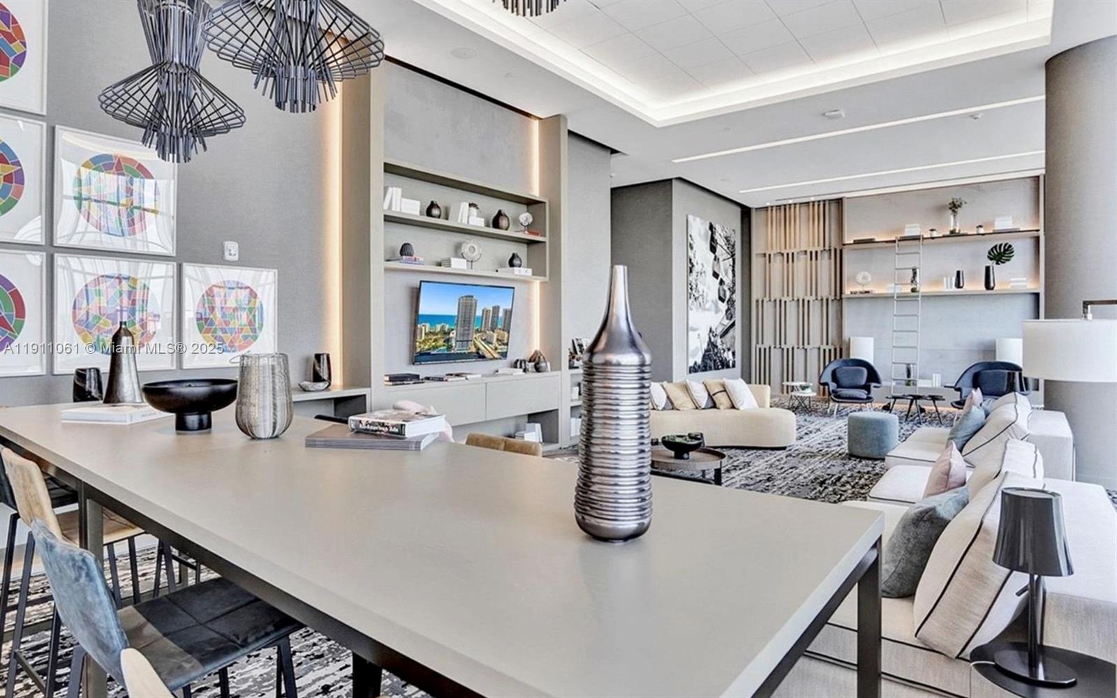 4010 South Ocean Drive, Unit R3206 Hollywood, FL 33019 - Photo 23 of 37 a view of kitchen and dining room with furniture