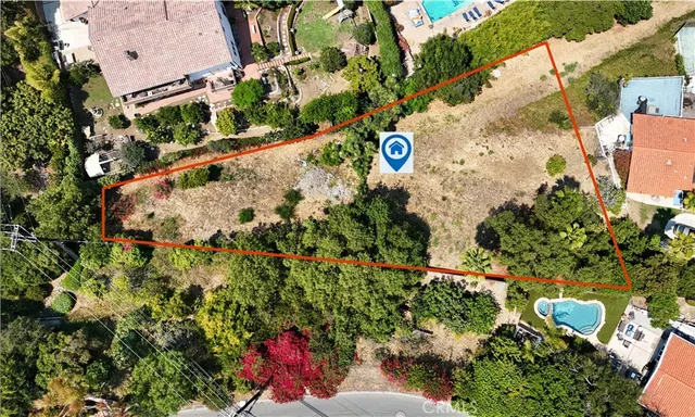 a view of a tree with yard