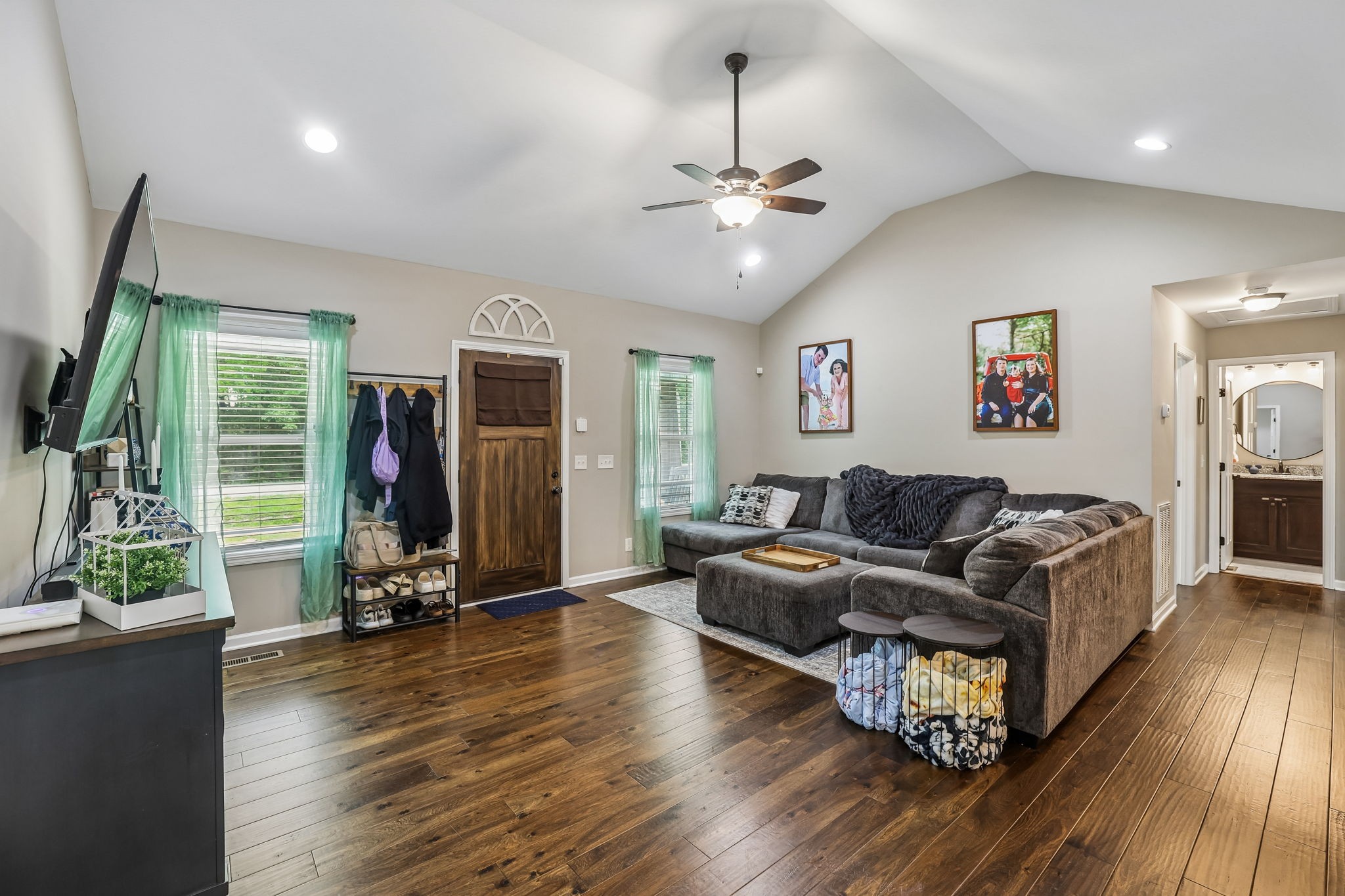 1546 South Spring Street Manchester, TN 37355 - Photo 11 of 53 a living room with furniture gym equipment and a large window