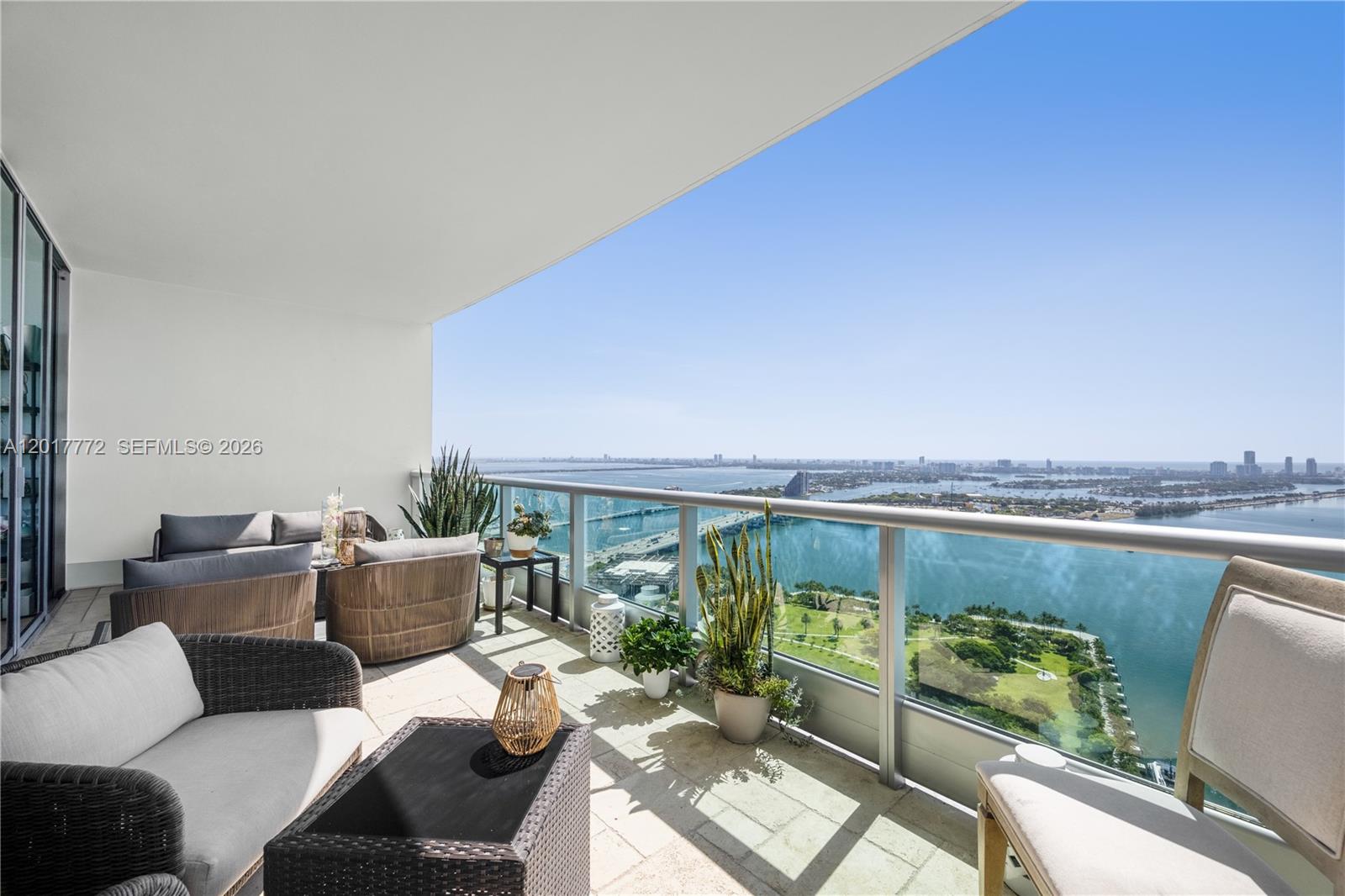 900 Biscayne Boulevard, Unit 4205 Miami, FL 33132 - Photo 1 of 35 a terrace with outdoor seating and city view