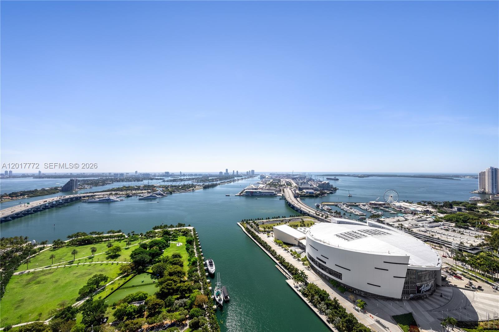 900 Biscayne Boulevard, Unit 4205 Miami, FL 33132 - Photo 13 of 35 an aerial view of a residential building and ocean view
