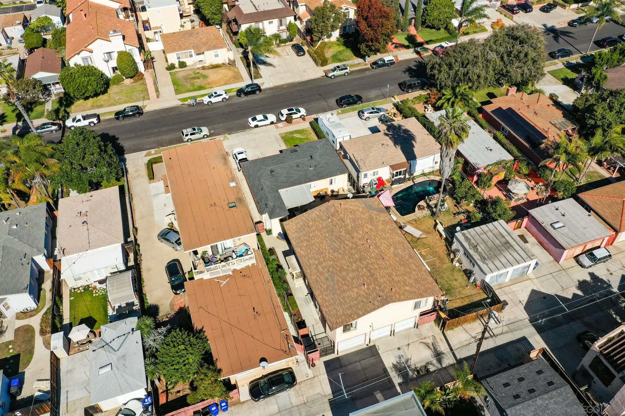 1633 Thomas Avenue San Diego, CA 92109 - Photo 46 of 48 an aerial view of residential house with outdoor space and parking