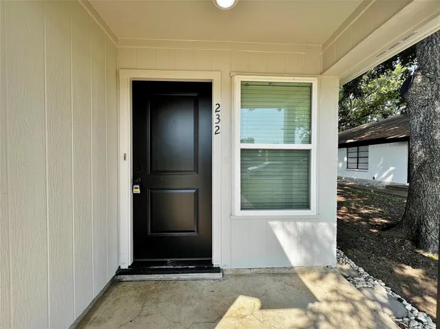 a view of house with door
