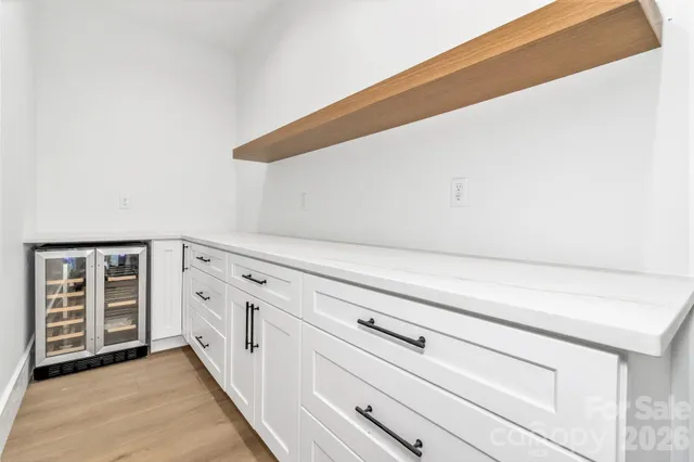 a close view of closet