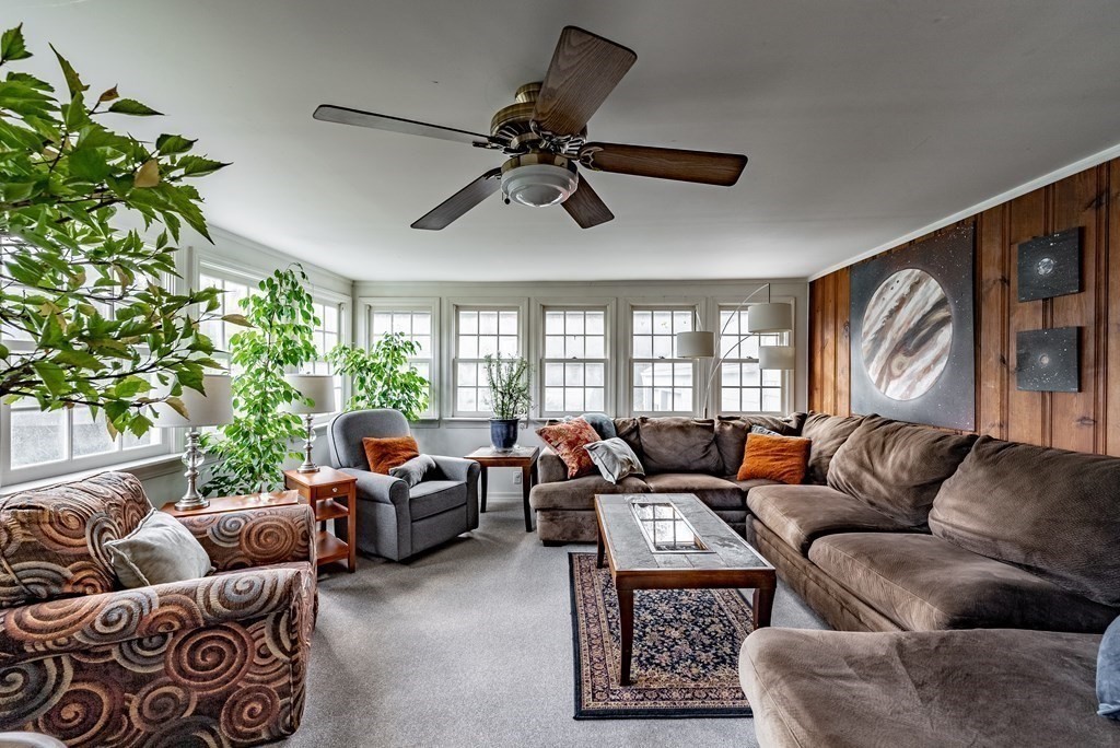 65 Old Bay Road Belchertown, MA 01007 - Photo 5 of 42 a living room with furniture ceiling fan and a window