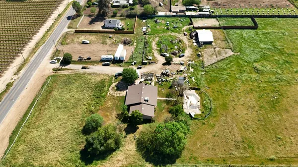 a view of a yard with plants