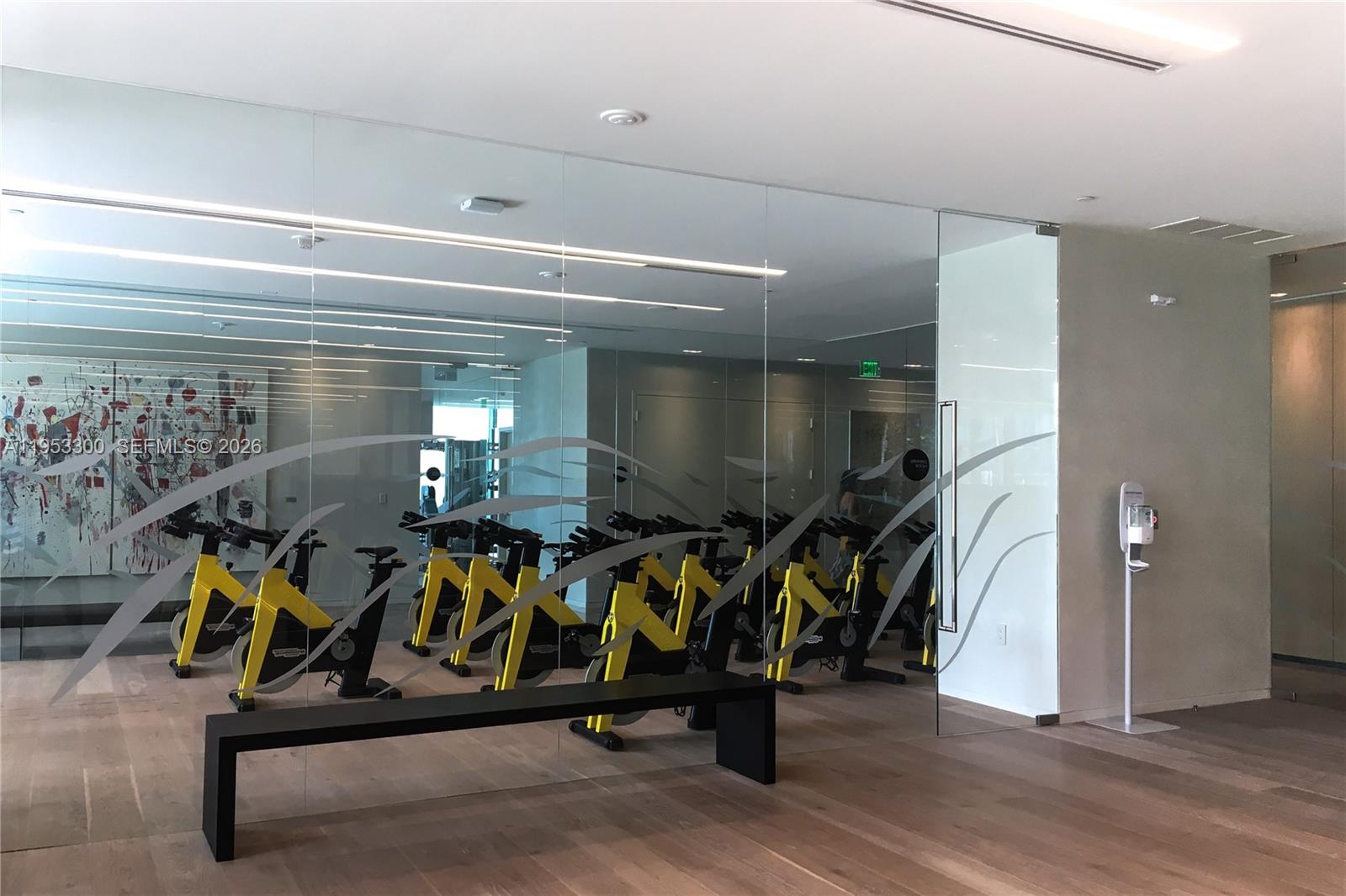 650 Northeast 32nd Street, Unit 2703 Miami, FL 33137 - Photo 37 of 51 a view of a room with gym equipment