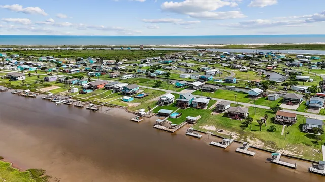 a view of a city and an ocean