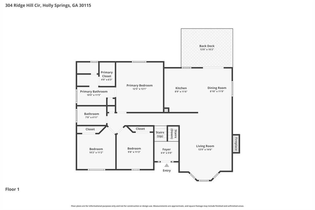 304 Ridge Hill Circle Canton, GA 30115 - Photo 41 of 42 a picture of a floor plan