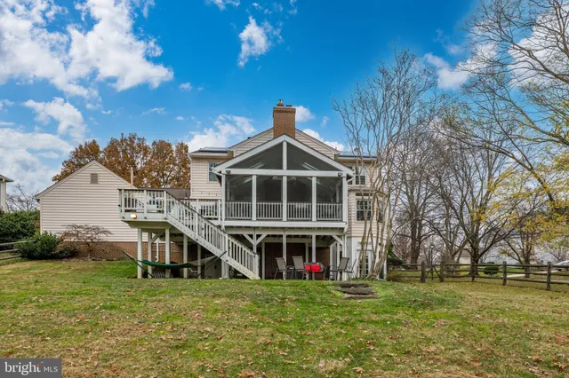 a view of a chairs on the deck