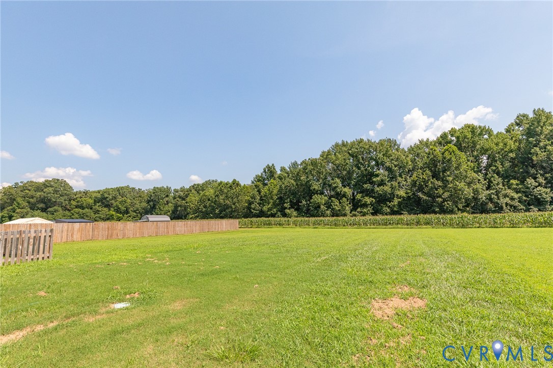 1018 Eubanks Road Dunnsville, VA 22454 - Photo 21 of 26 a view of yard with swimming pool and trees