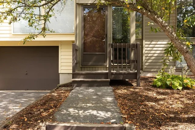 a view of a door of the house