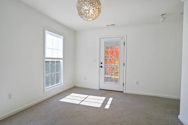 a view of balcony with deck