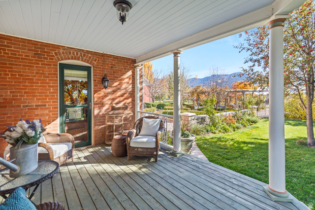 390 North 100 West Monroe, UT 84754 - Photo 78 of 167 Deck with a mountain view and a yard