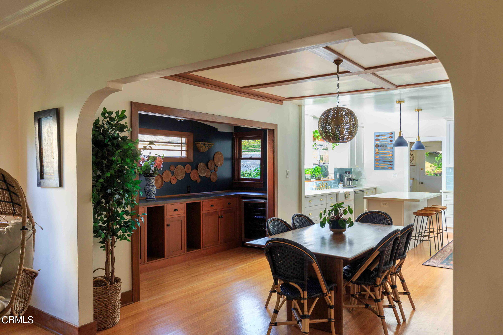 1864 Queensberry Road Pasadena, CA 91104 - Photo 10 of 40 a view of a dining room with furniture and wooden floor