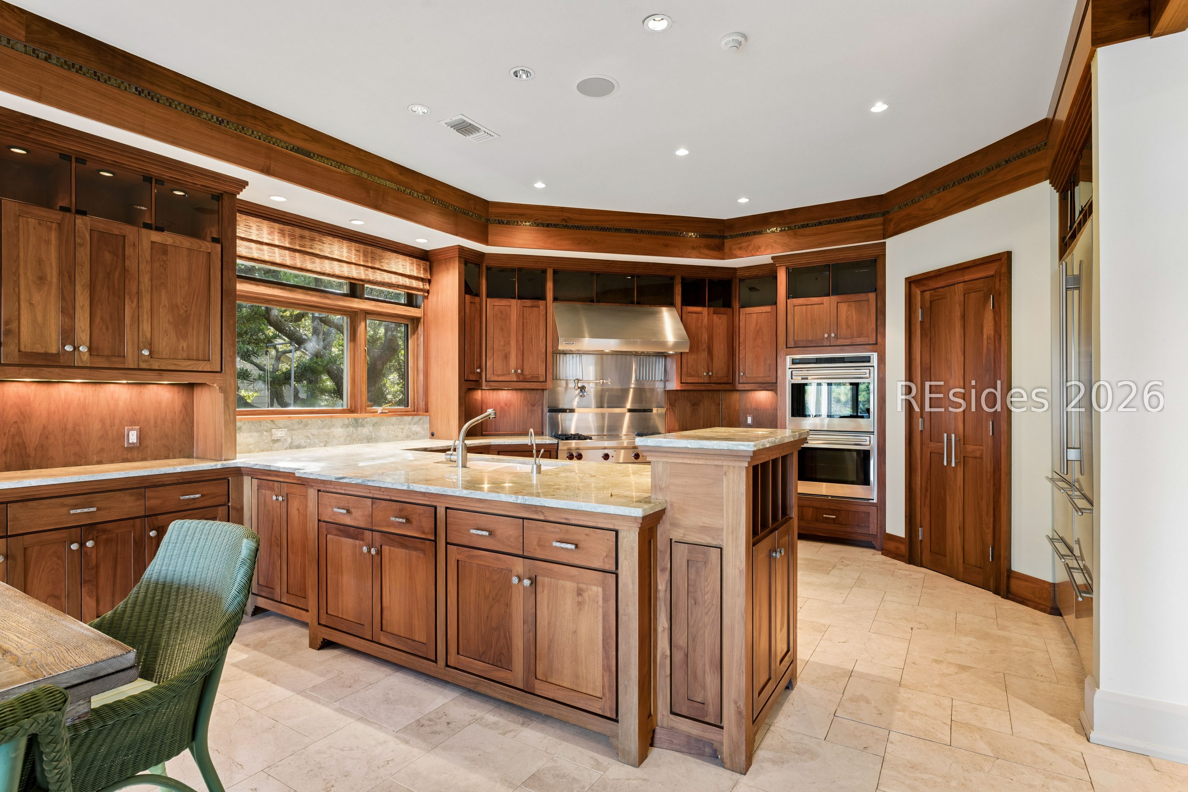 21 Red Cardinal Road Hilton Head Island, SC 29928 - Photo 17 of 54 Green onyx countertops in kitchen & dining area
