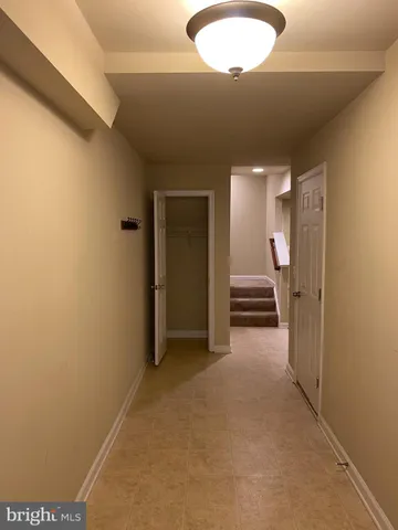 a view of hallway and stairs