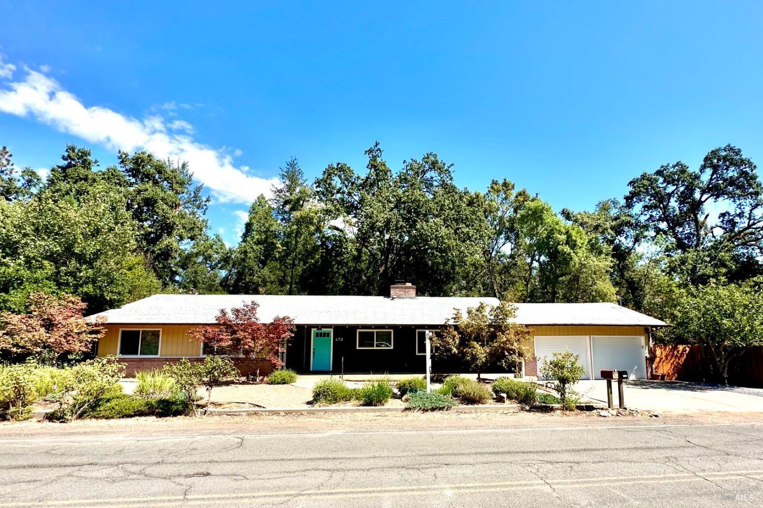 a view of a house with a patio