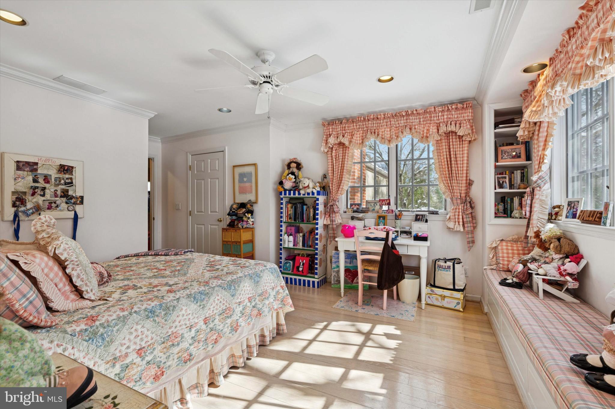 736 Woodleave Road Bryn Mawr, PA 19010 - Photo 31 of 44 a bedroom with a bed and a large window