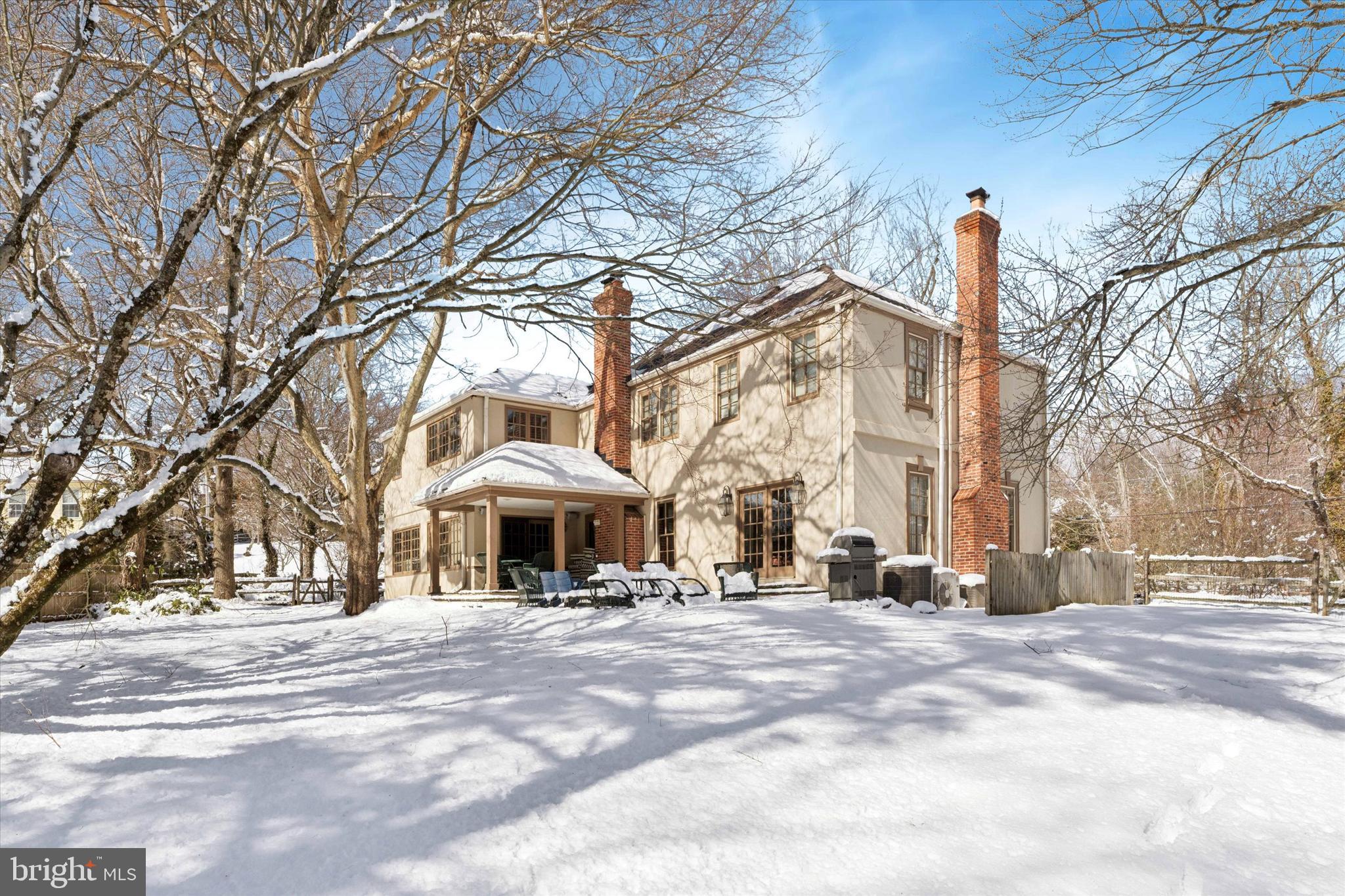 736 Woodleave Road Bryn Mawr, PA 19010 - Photo 43 of 44 a front view of a building with trees