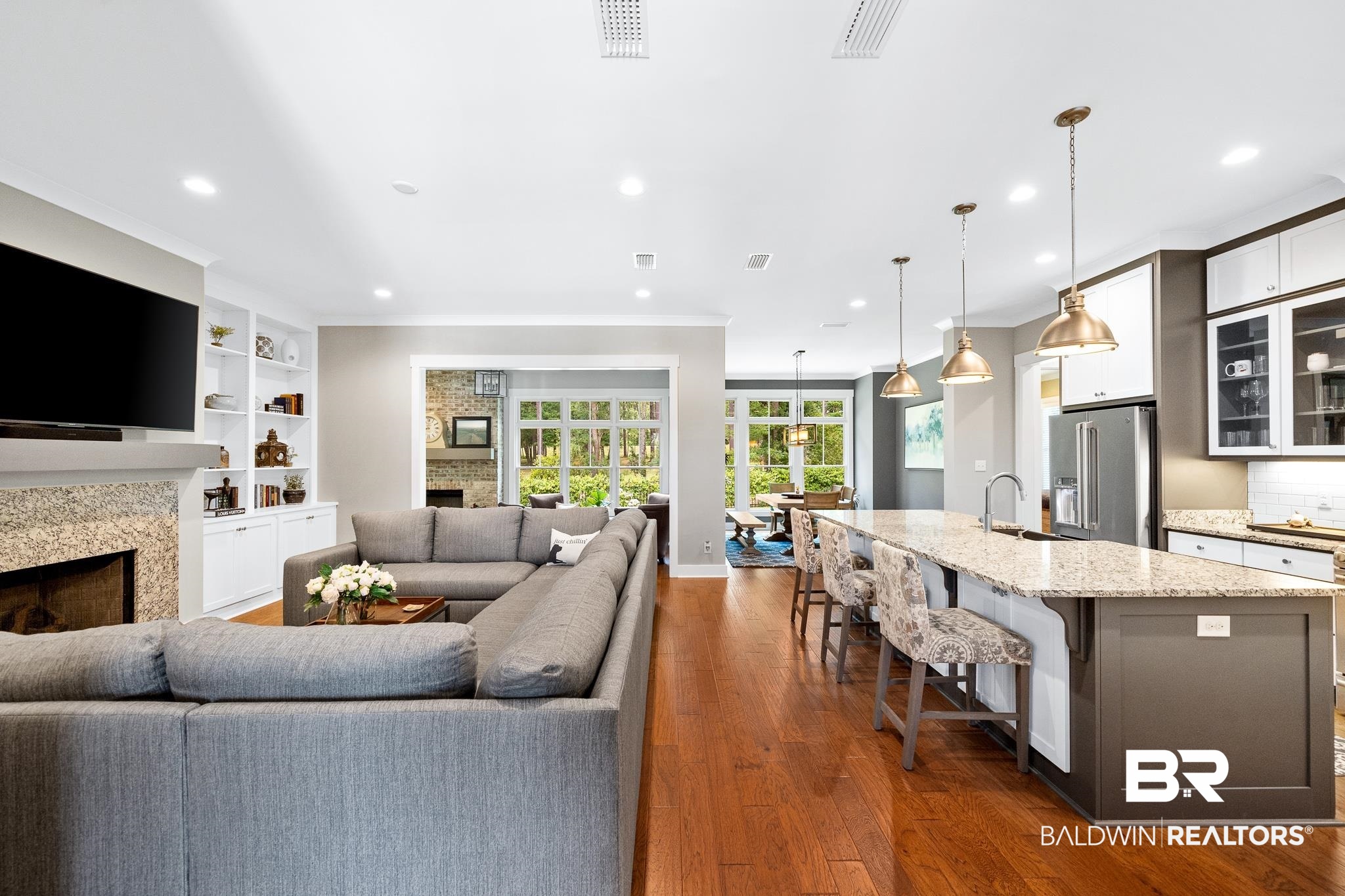 471 Colony Drive Fairhope, AL 36532 - Photo 5 of 39 Great Room and Kitchen
