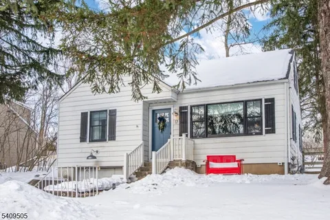 a front view of house with yard and trees