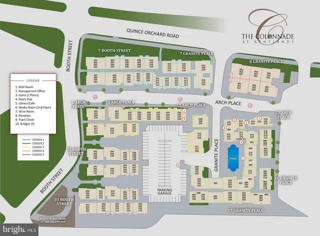 a front view of a building with glass windows