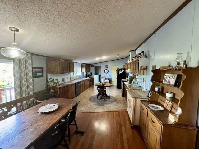 a bedroom with a bed and a desk