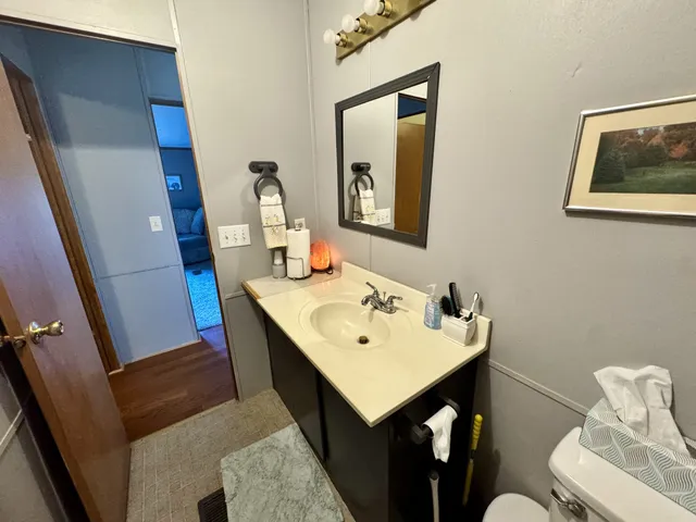 a view of a big house with a big yard