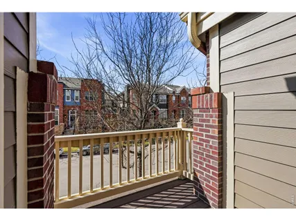 a view of city from a balcony