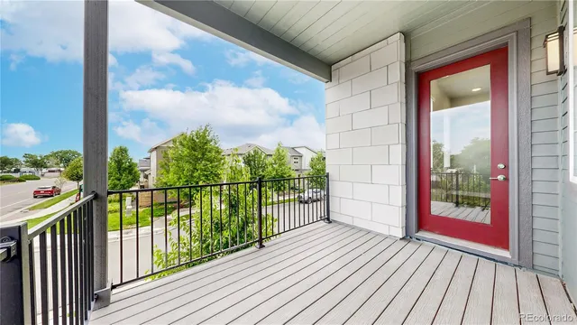 a view of a swimming pool from a patio