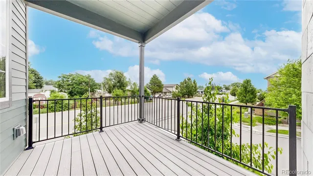 a view of balcony with city view