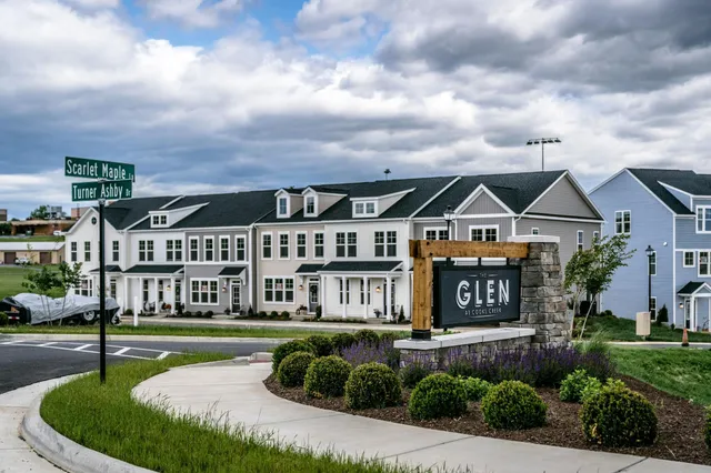 a view of a lake in front of a building