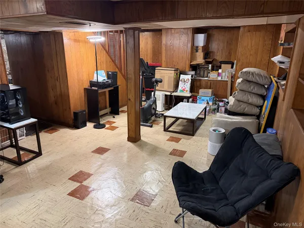 a room with furniture