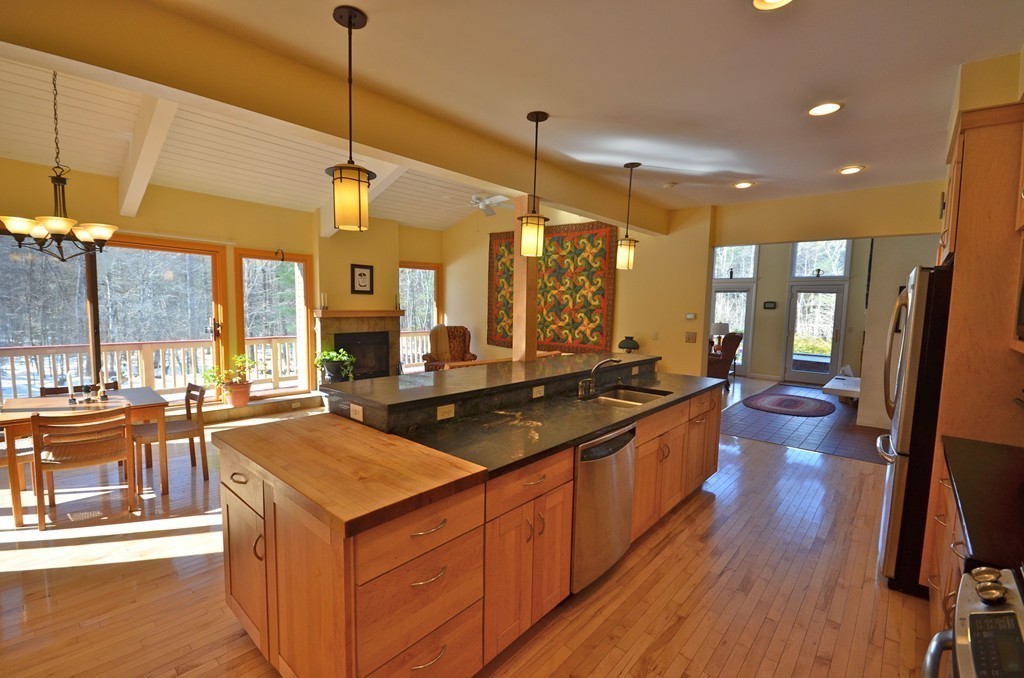 48 Meetinghouse Road Pelham, MA 01002 - Photo 13 of 30 a large kitchen with lots of counter top space