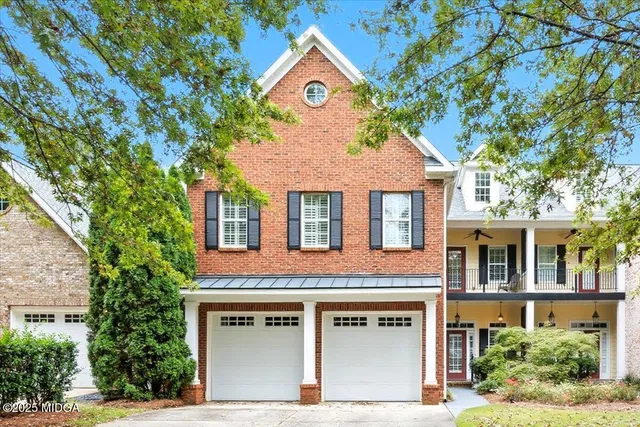 a aerial view of a house