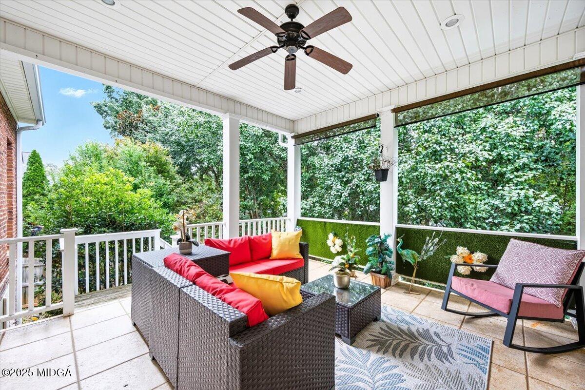 855 Tufthunter Macon, GA 31210 - Photo 25 of 38 a balcony with furniture and a potted plant