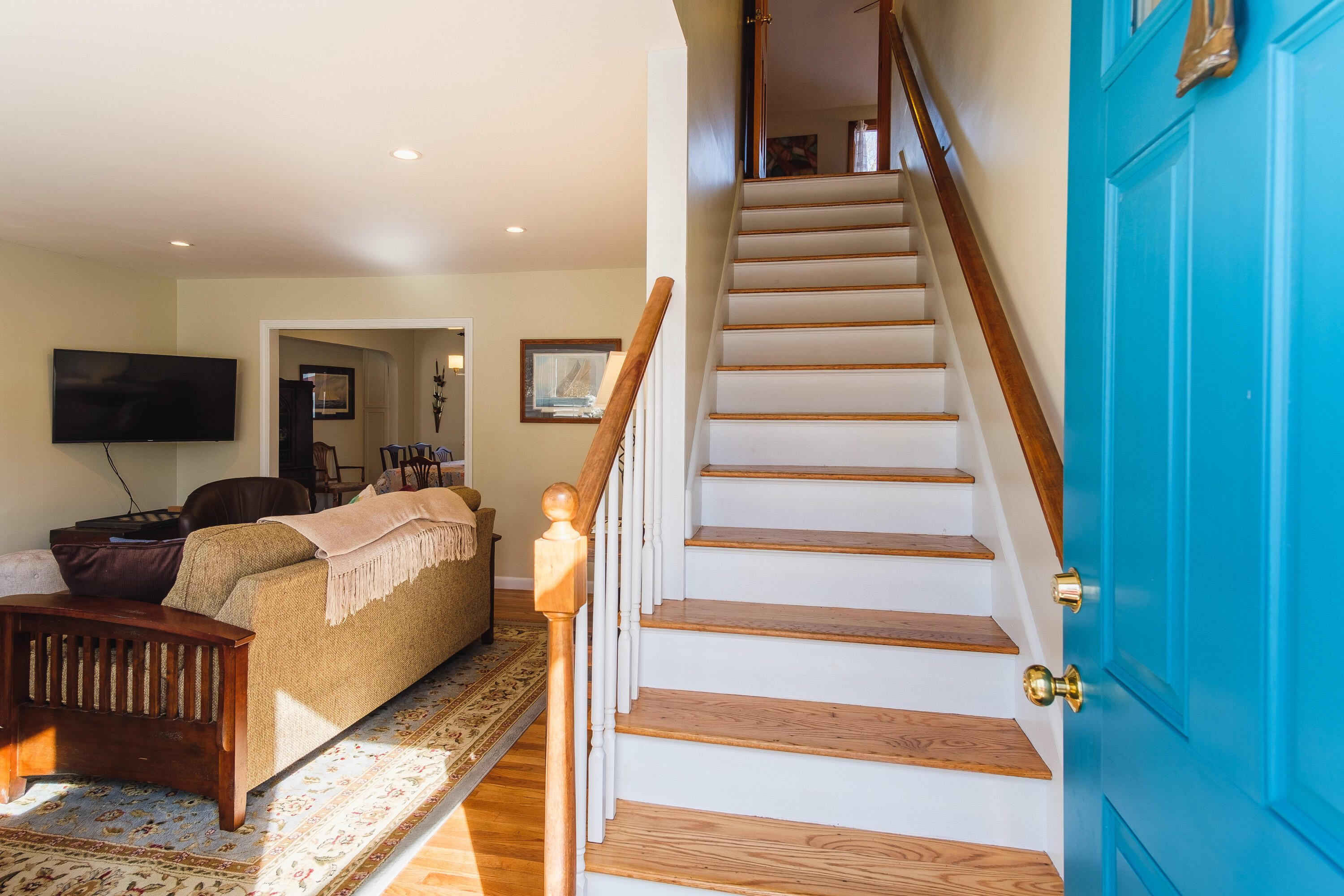2 Huettner Road Woods Hole, MA 02543 - Photo 14 of 20 a view of entryway and hall with wooden floor