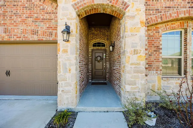 a view of front door of house