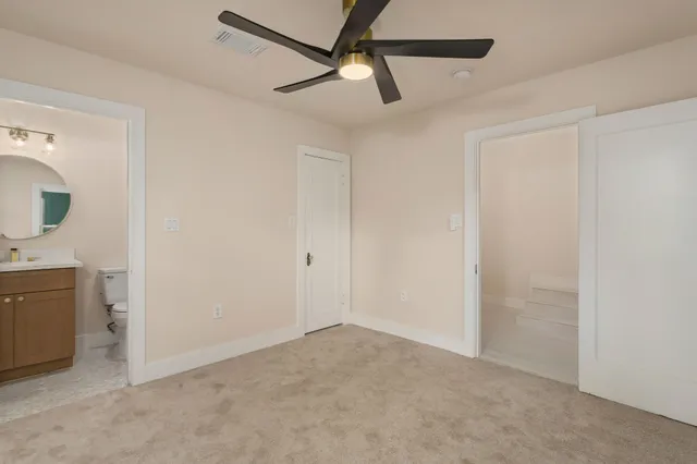 a view of an empty room