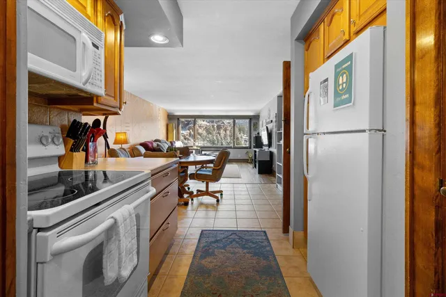 a view of a living room with a couch