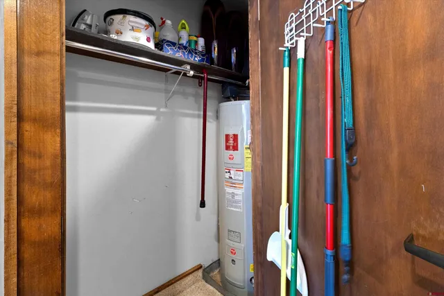 a view of water heater room