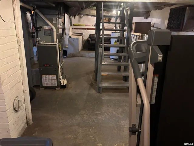 a view of storage and utility room