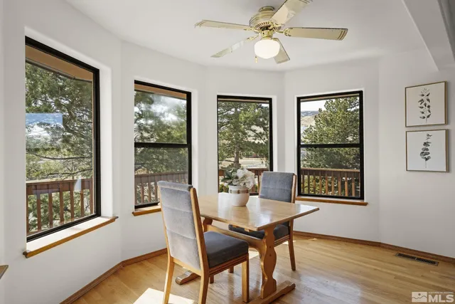 a view of mountain with lake view