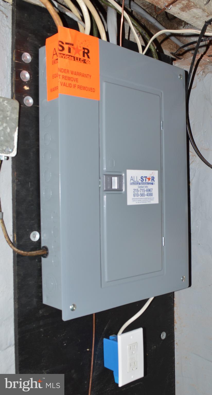 17 West Roland Road Brookhaven, PA 19015 - Photo 29 of 30 New Electric panel, meter and service line
