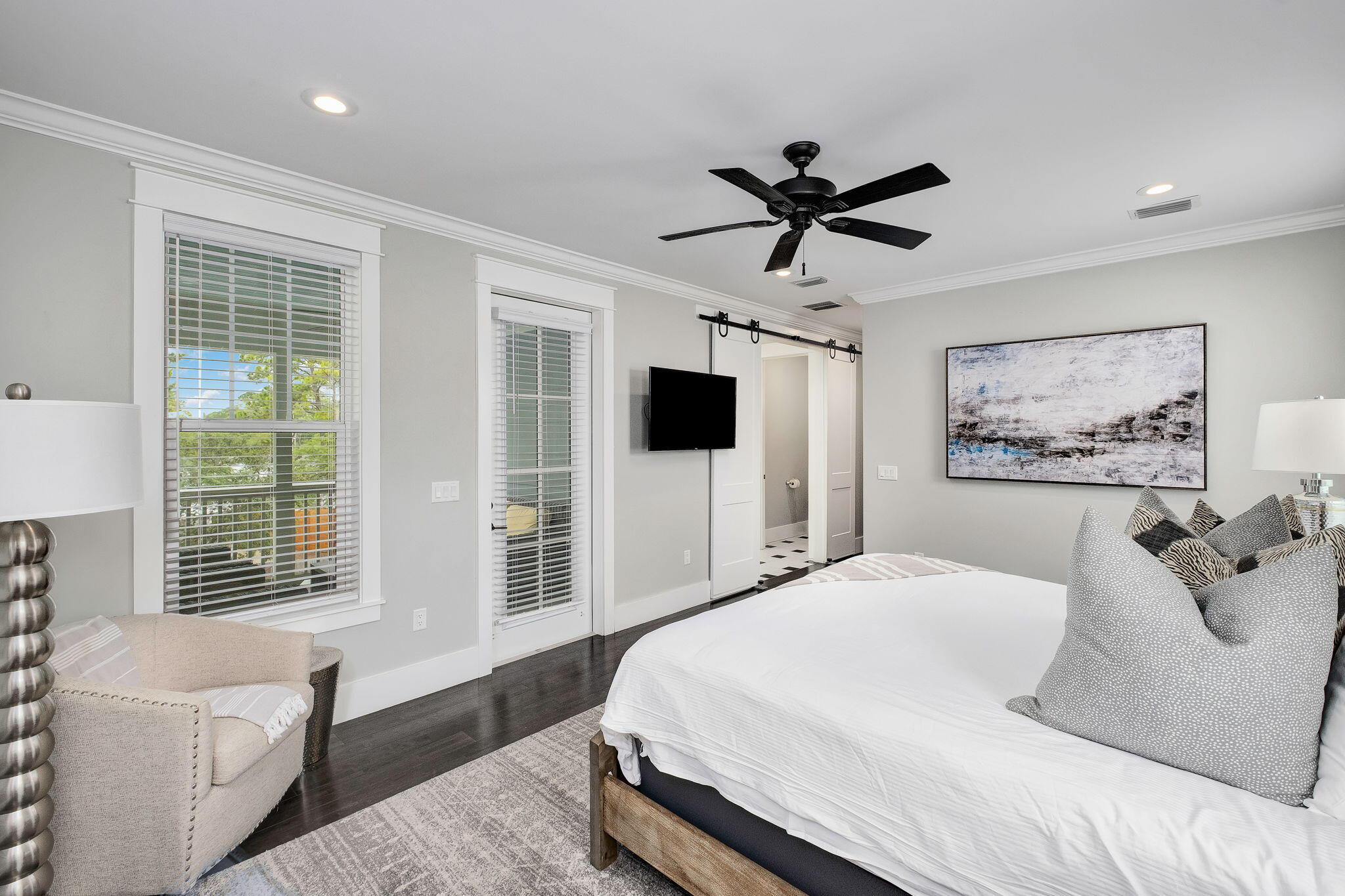 2846 South County Highway 395 Santa Rosa Beach, FL 32459 - Photo 16 of 19 a bedroom with a large bed and a window