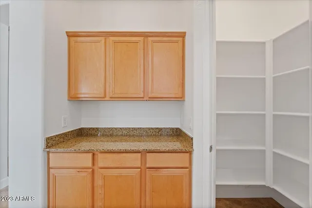 a close up view of racks on the wall