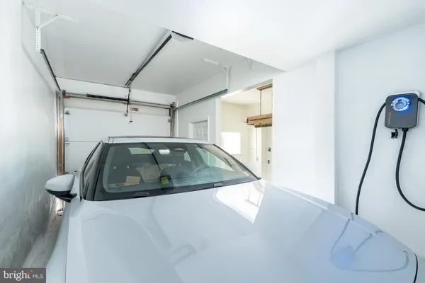 a view of a garage