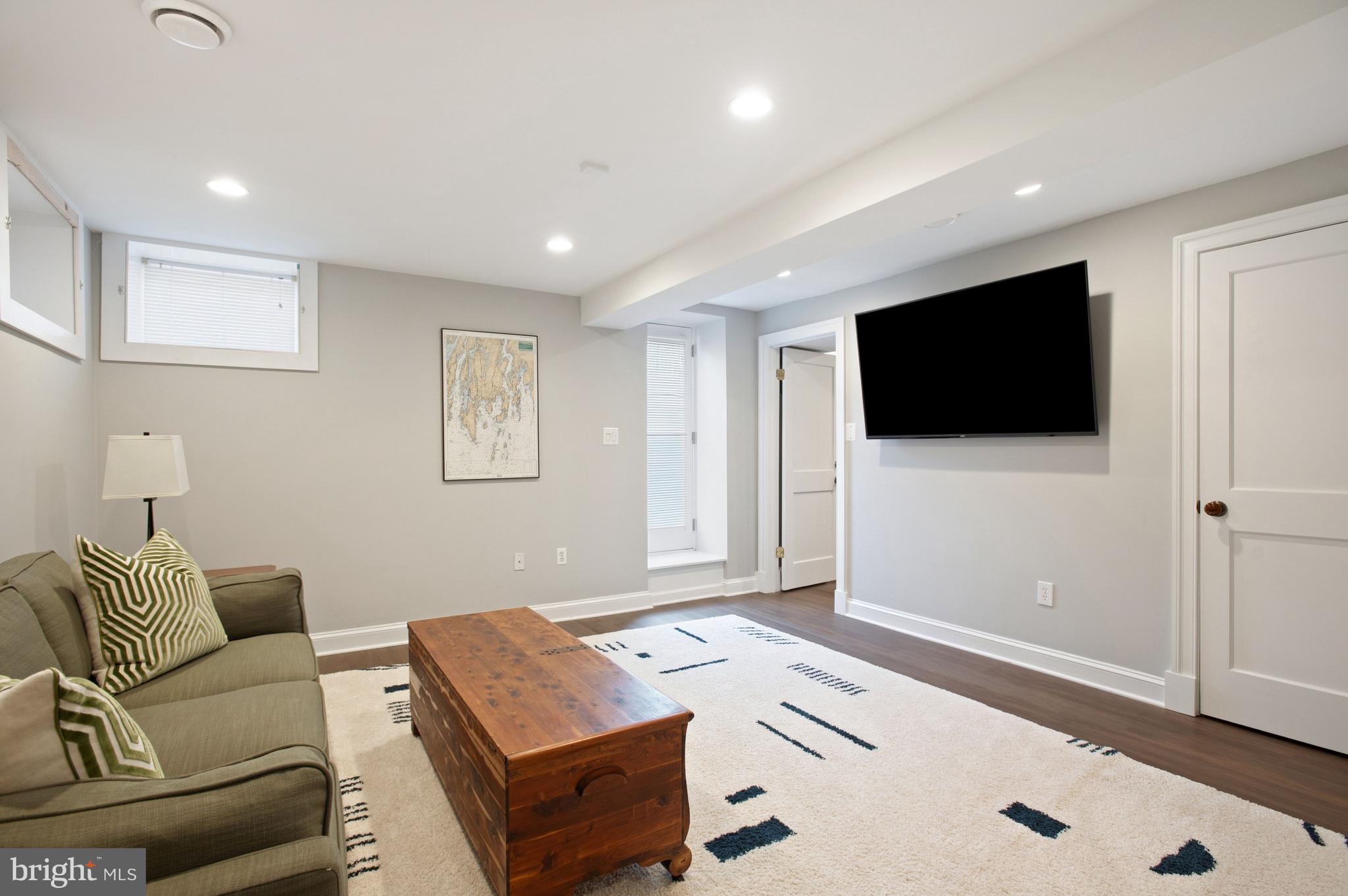 3500 T Street Northwest Washington, DC 20007 - Photo 14 of 22 Lower level family room for gathering and entertai