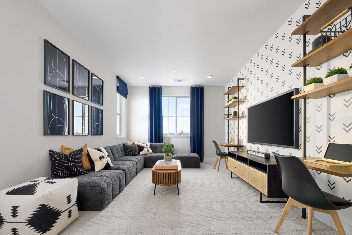 4068 Valance Way Rancho Cordova, CA 95742 - Photo 7 of 7 a living room with furniture and a flat screen tv